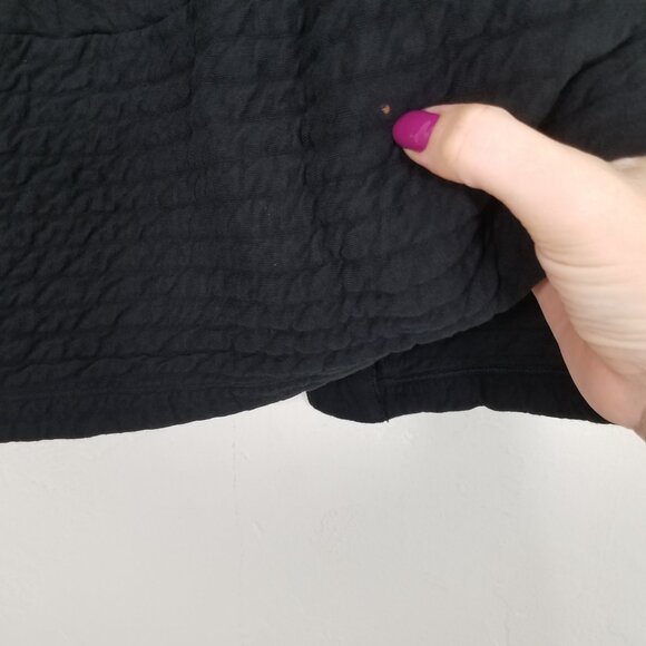 Eileen Fisher Open Front Sleeveless Vest Jacket Black Size S - Picture 5 of 5